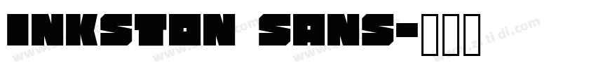 Inkston Sans字体转换